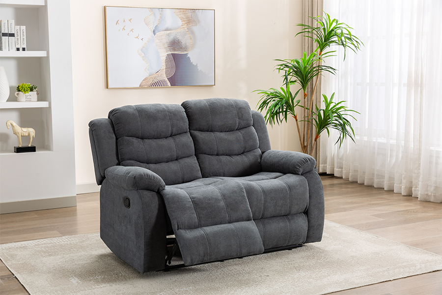 RC-9006 Lámhleabhar Fabraic Poileistir ag athléimniú loveseat le hairm piliúir piliúir padded