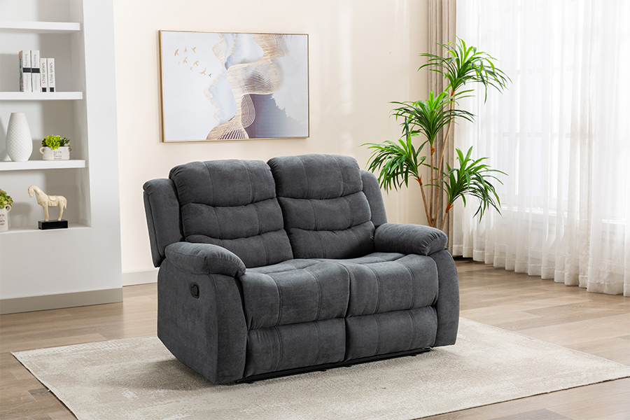 RC-9006 Lámhleabhar Fabraic Poileistir ag athléimniú loveseat le hairm piliúir piliúir padded